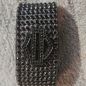 Harley Davidson Black Studded Bracelet